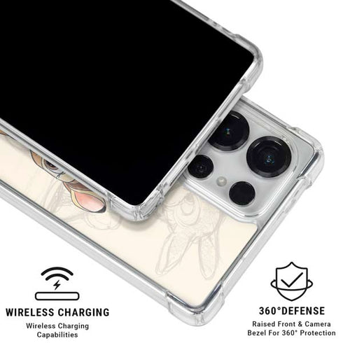 Disney Bambi Sketched Portrait Galaxy S26 Ultra Clear Case