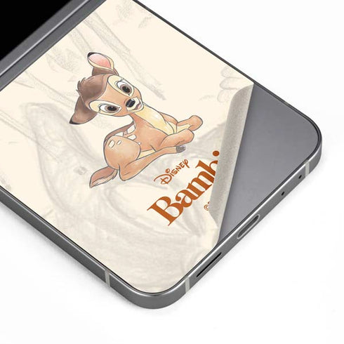 Disney Bambi Sketched Portrait Galaxy Z Flip6 Skin