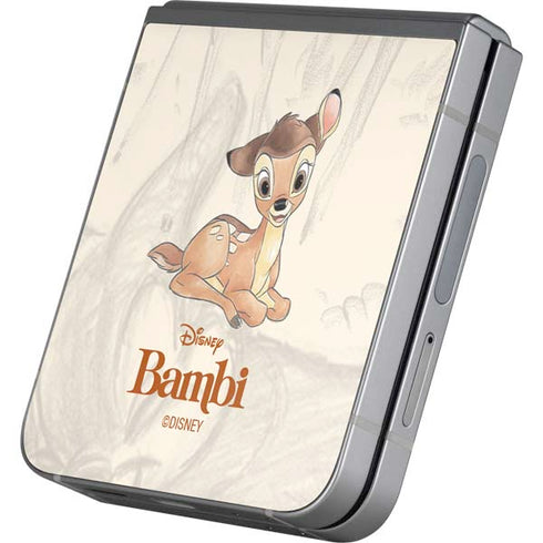 Disney Bambi Sketched Portrait Galaxy Z Flip6 Skin