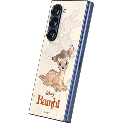 Disney Bambi Sketched Portrait Galaxy Z Fold6 Skin