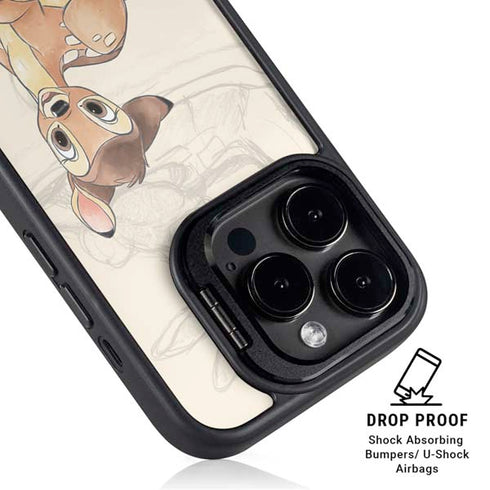 Disney Bambi Sketched Portrait iPhone 15 Pro Max Kickstand Case