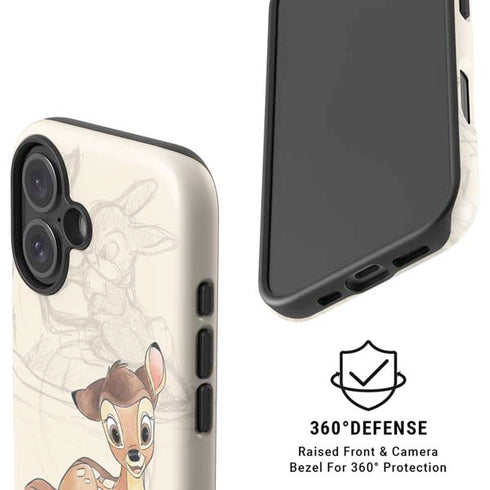 Disney Bambi Sketched Portrait iPhone 16 Magsafe Impact Case