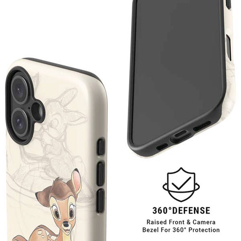 Disney Bambi Sketched Portrait iPhone 16 Plus Magsafe Impact Case