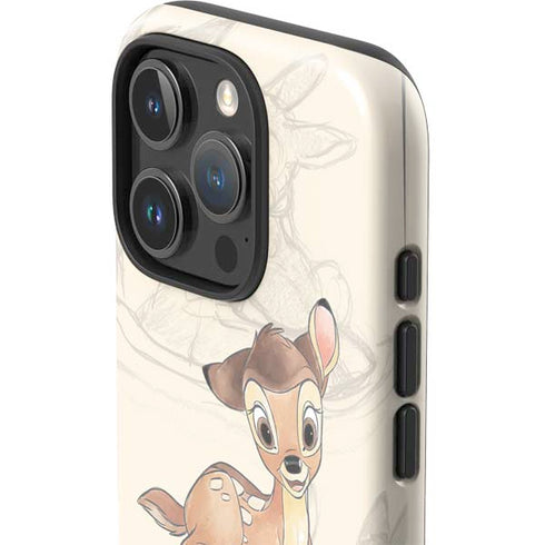 Disney Bambi Sketched Portrait iPhone 16 Pro Impact Case