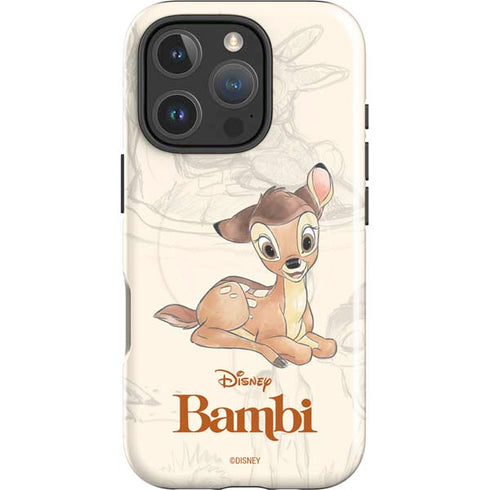 Disney Bambi Sketched Portrait iPhone 16 Pro Max Magsafe Impact Case