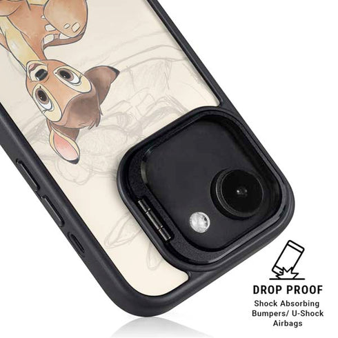 Disney Bambi Sketched Portrait iPhone 16e Kickstand Case