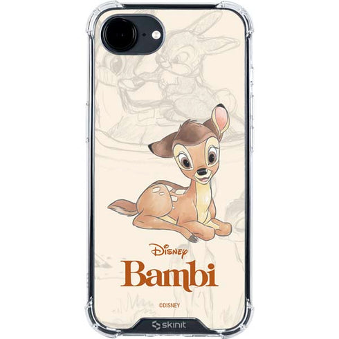 Disney Bambi Sketched Portrait iPhone 16e Clear Case