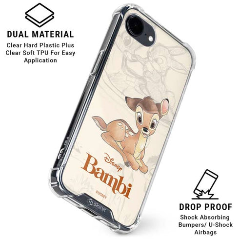 Disney Bambi Sketched Portrait iPhone 16e Clear Case
