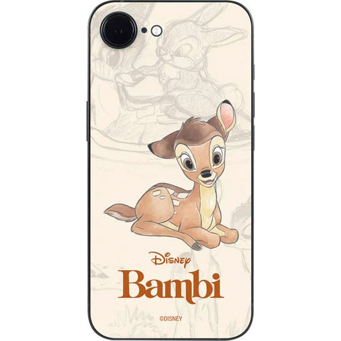 Disney Bambi Sketched Portrait iPhone 16e Skin