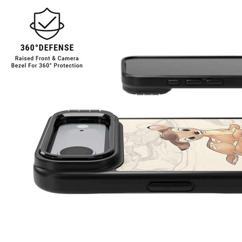 Disney Bambi Sketched Portrait iPhone 17 Air Kickstand Case
