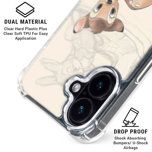 Disney Bambi Sketched Portrait iPhone 17 Clear Case