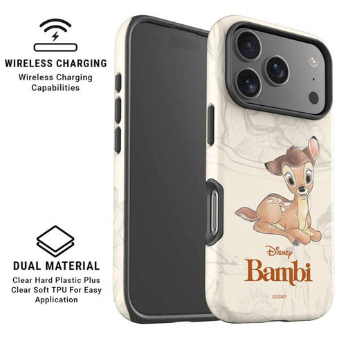 Disney Bambi Sketched Portrait iPhone 17 Pro Magsafe Impact Case