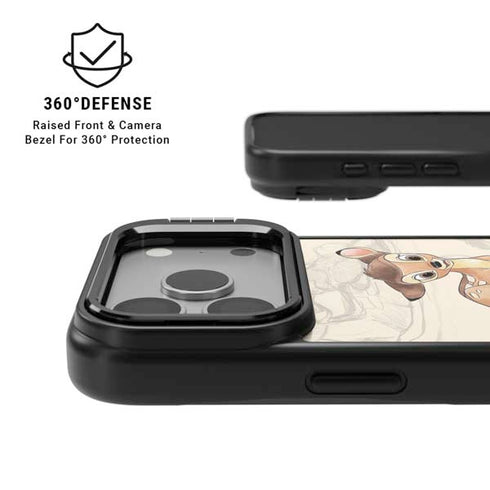 Disney Bambi Sketched Portrait iPhone 17 Pro Max Kickstand Case