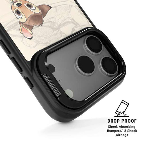 Disney Bambi Sketched Portrait iPhone 17 Pro Max Kickstand Case