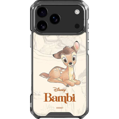 Disney Bambi Sketched Portrait iPhone 18 Pro Max Clear Case