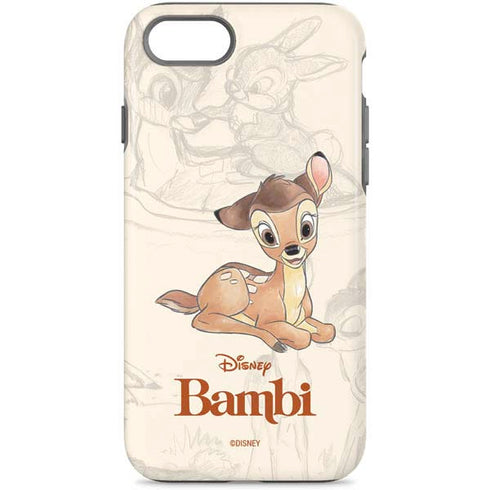 Disney Bambi Sketched Portrait iPhone Cases
