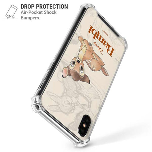 Disney Bambi Sketched Portrait iPhone X/XS Clear Case