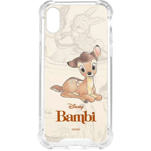 Disney Bambi Sketched Portrait iPhone XS Clear Case