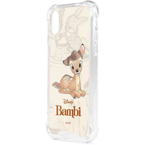 Disney Bambi Sketched Portrait iPhone XS Clear Case