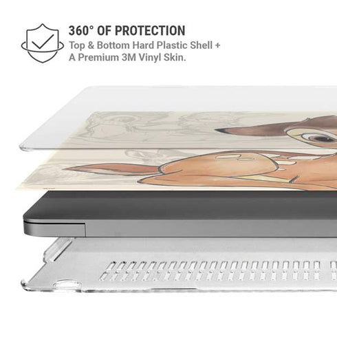 Disney Bambi Sketched Portrait MacBook Cases