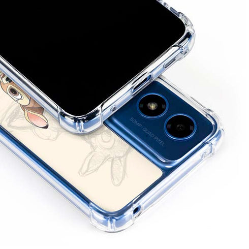 Disney Bambi Sketched Portrait Moto G 5G (2024) Clear Case