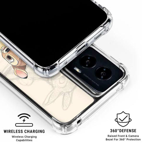 Disney Bambi Sketched Portrait Moto G Power 5G (2024) Clear Case