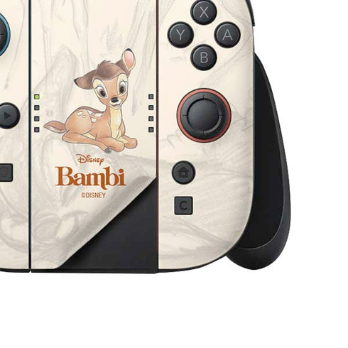 Disney Bambi Sketched Portrait Nintendo Switch 2 (2025) Joy-Con Controller Skin