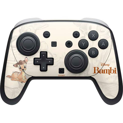 Disney Bambi Sketched Portrait Nintendo Switch 2 (2025) Pro Controller Skin