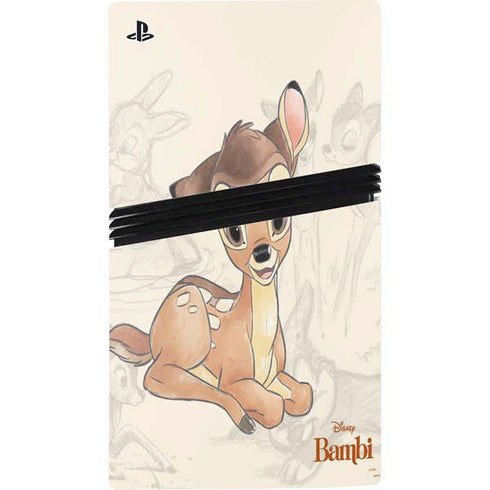 Disney Bambi Sketched Portrait PS5 Pro Bundle Skin