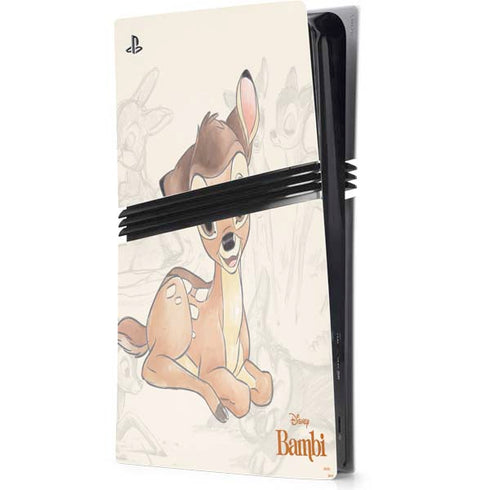 Disney Bambi Sketched Portrait PS5 Pro Console Skin