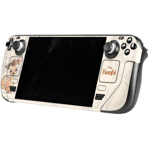 Disney Bambi Sketched Portrait Steam Deck Handheld Gaming Computer OLED Skin