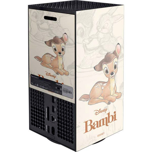 Disney Bambi Sketched Portrait XBox Series X Digital Edition Console Skin