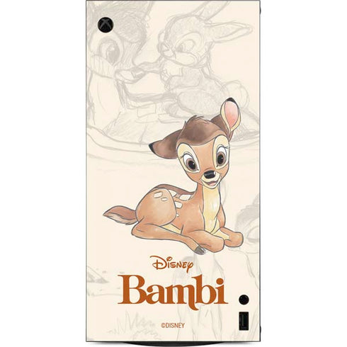 Disney Bambi Sketched Portrait XBox Series X Digital Edition Console Skin