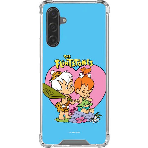 The Flinstones Bamm-Bamm and Pebbles Galaxy A17 Clear Case