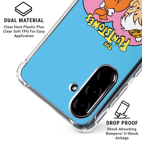 The Flinstones Bamm-Bamm and Pebbles Galaxy A36 5G Clear Case