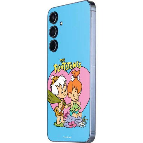 The Flinstones Bamm-Bamm and Pebbles Galaxy A55 5G Skin