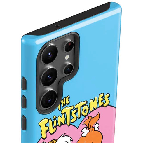 The Flinstones Bamm-Bamm and Pebbles Galaxy S23 Ultra Pro Case