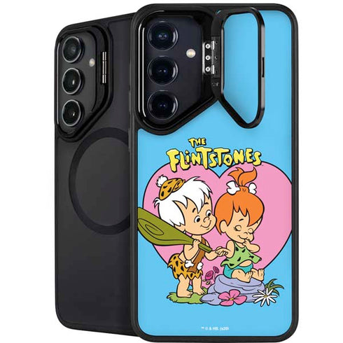 The Flinstones Bamm-Bamm and Pebbles Galaxy S25 Kickstand Case
