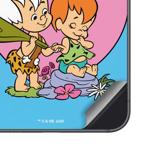 The Flinstones Bamm-Bamm and Pebbles Galaxy S25 Plus Skin