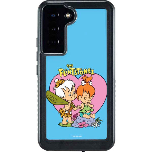 The Flinstones Bamm-Bamm and Pebbles Galaxy S24 Plus Waterproof Case