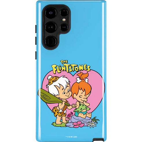 The Flinstones Bamm-Bamm and Pebbles Galaxy S25 Ultra Impact Case