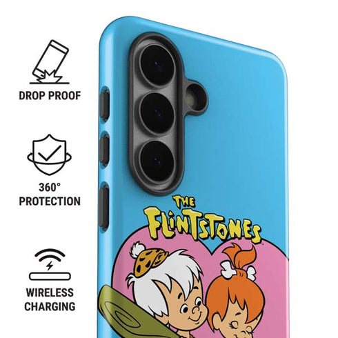 The Flinstones Bamm-Bamm and Pebbles Galaxy S26 Impact Case