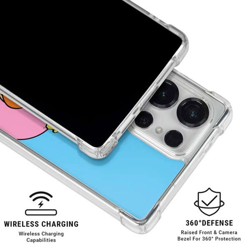 The Flinstones Bamm-Bamm and Pebbles Galaxy S26 Ultra Clear Case