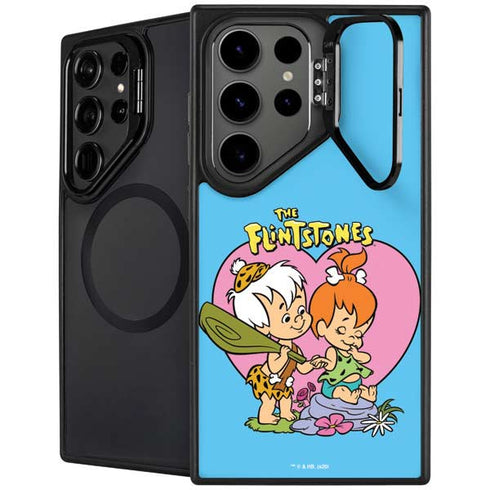 The Flinstones Bamm-Bamm and Pebbles Galaxy S26 Ultra Kickstand Case