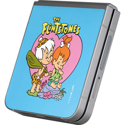 The Flinstones Bamm-Bamm and Pebbles Galaxy Z Flip6 Skin