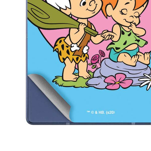 The Flinstones Bamm-Bamm and Pebbles Galaxy Z Fold6 Skin