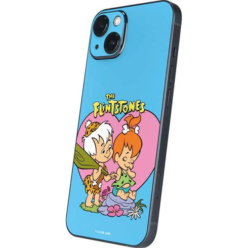 The Flinstones Bamm-Bamm and Pebbles iPhone 15 Skin