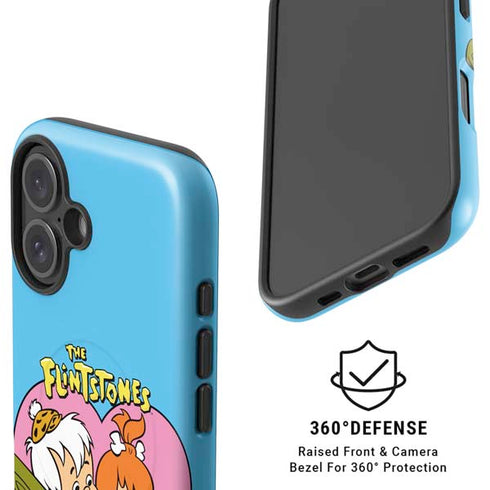 The Flinstones Bamm-Bamm and Pebbles iPhone 16 Plus Magsafe Impact Case