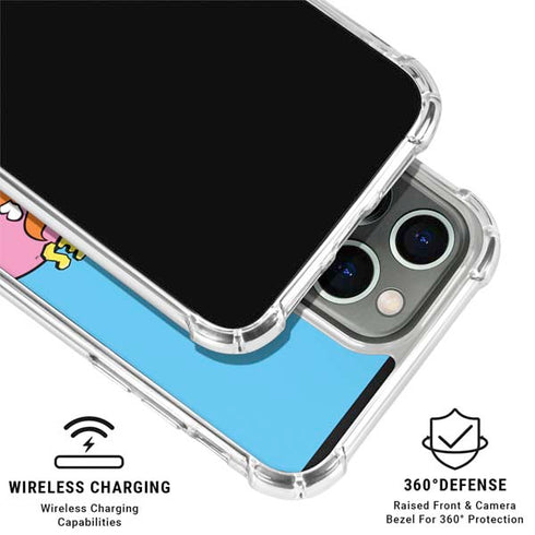 The Flinstones Bamm-Bamm and Pebbles iPhone 16 Pro Clear Case