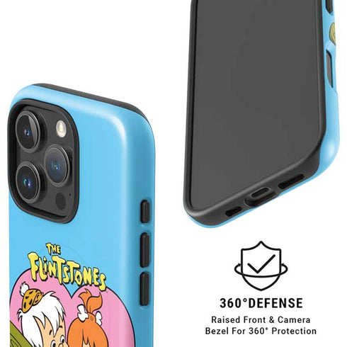 The Flinstones Bamm-Bamm and Pebbles iPhone 16 Pro Magsafe Impact Case